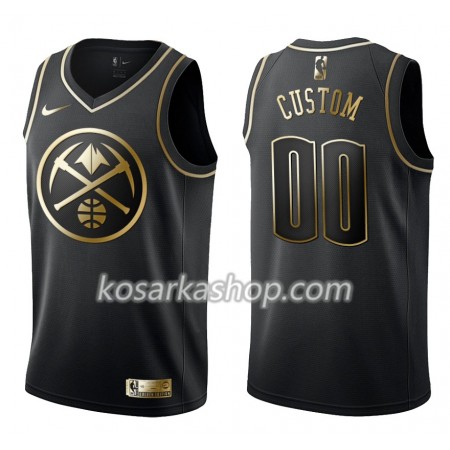 Dres Denver Nuggets Prilagođeni Nike Crna Golden Edition Swingman